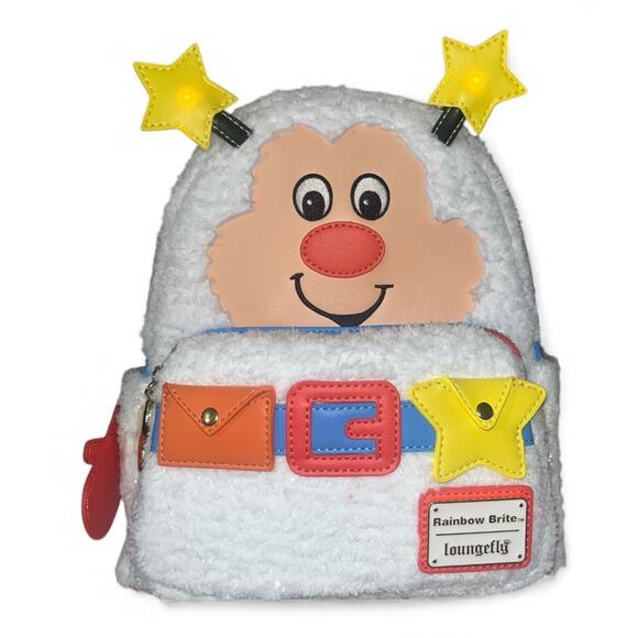 Loungefly Rainbow Brite Twink Light-Up Mini Backpack Bag- Fuzzy Sherpa New main image 11